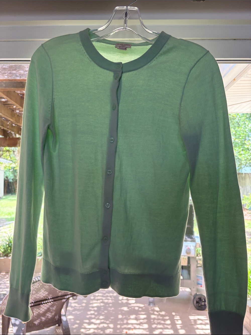 J Crew Classic Crewneck Cardigan Sweater  Size S – Light Mint Green